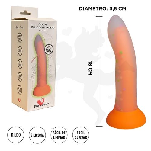 Dildo de Silicona Clásico 18 cm – Suave al Tacto